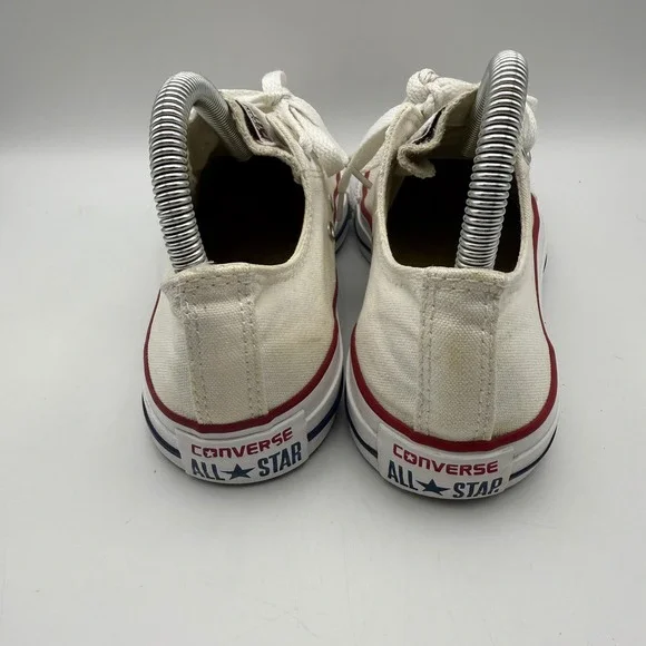 Converse All Star Low Top Sneakers Shoes Women's Size 8 Canvas White Casual - Picture 4 of 8